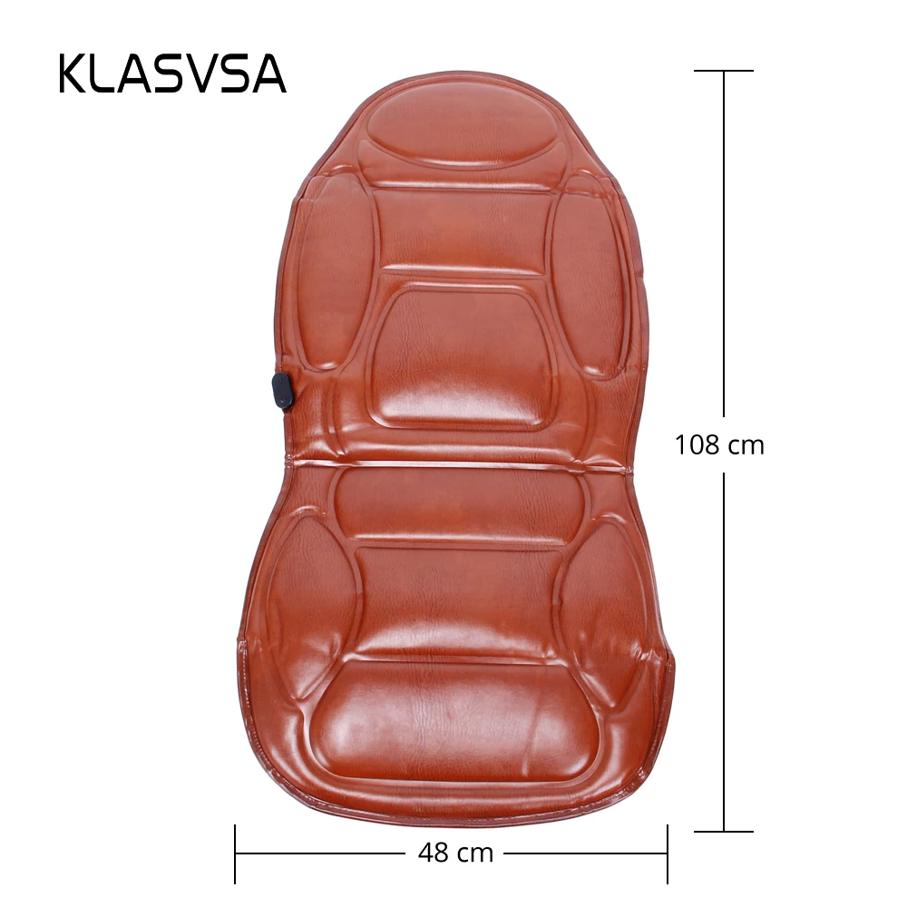 KLASVSA Электрический нагревательный массажер для спины подушка кресла вибратор