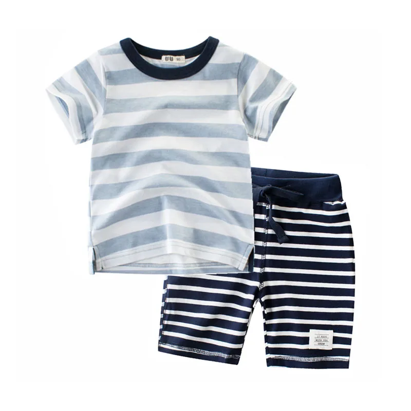 Повседневная детская одежда 2020 хлопок короткий рукав 2 предмета принт От до 8 лет