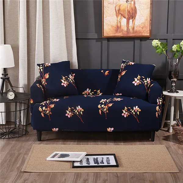 Color 18 1/2/3/4-seater Печатный чехол для дивана стрейч четыре сезона Диван Охватывает Протектор мебели полиэстер чехол для дивана - Цвет: Color 18