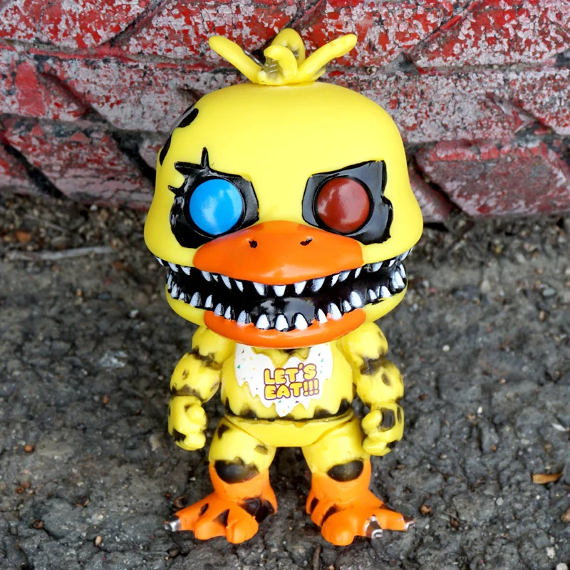Five Nights At Freddy's» «пять ночей у Фредди» игре Five Nights At Freddy's Бонни и Чика Фокси» из мультфильма для мальчика, игрушки FNAF 4 шт./компл. ПВХ Фигурки Модель Куклы 5 Fazbear медведя кукол