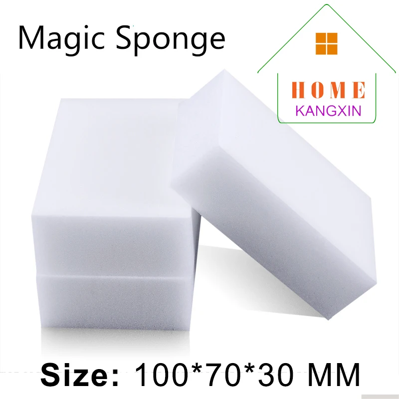 100 шт./лот меламиновая губка волшебная для мытья посуды белая кухонная клавиатуры