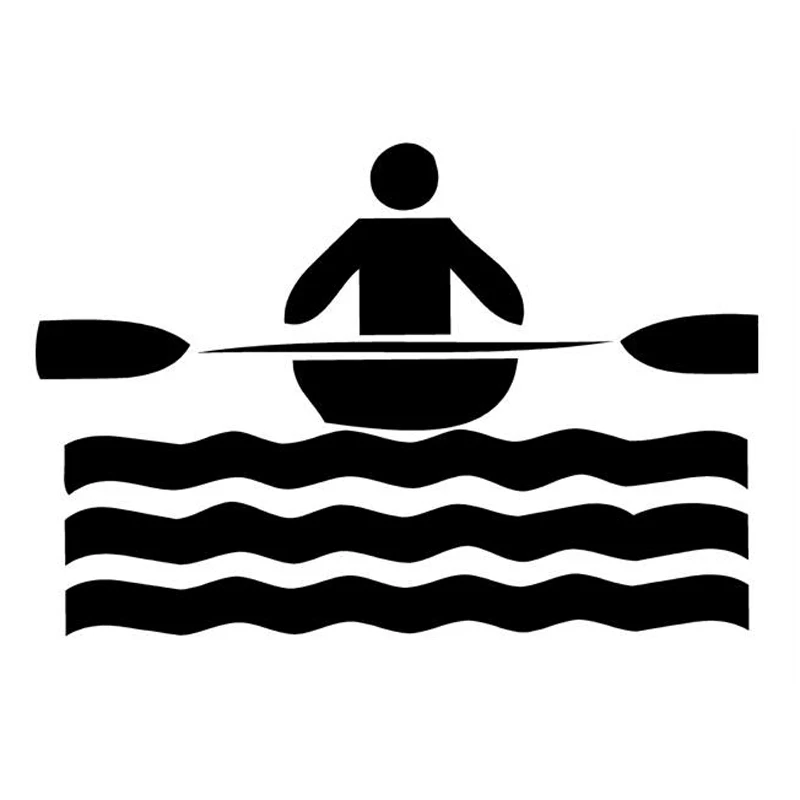 16 4 см * 11 2 каноэ река Спорт модный Декор автостайлинг Автомобильная наклейка