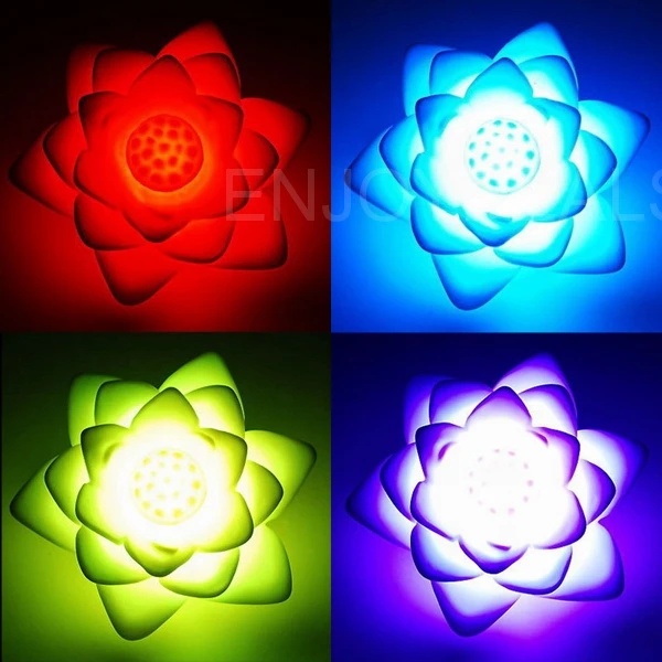 

LED Football Bear Lotus Night Light 7 Color Changing Kid Baby Bedside Atmosphere Lamp Bedroom Decoration Children Gift