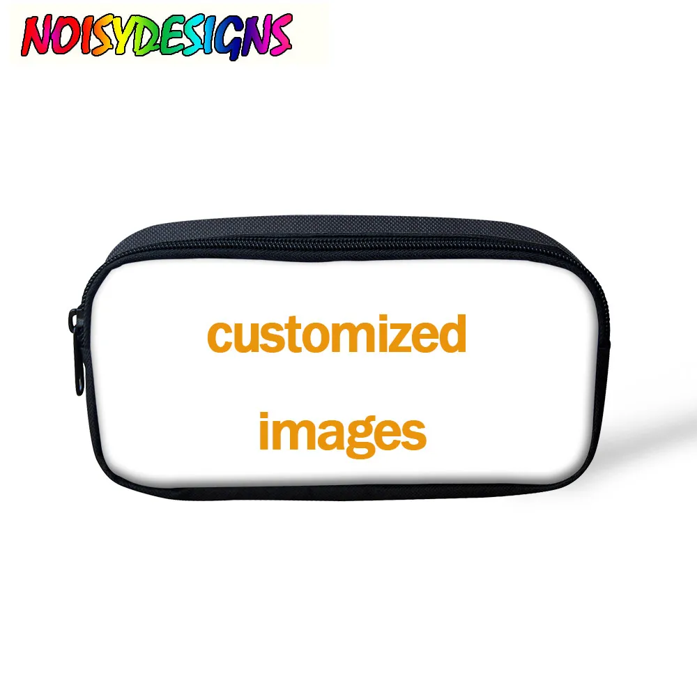customized K NOISYDESIGNS, детский пенал, чехол для карандашей, Вселенная, космос, солнечный дизайн, чехол для карандашей для мальчиков, школьные принадлежности, сумка для макияжа на молнии - Цвет: customized K