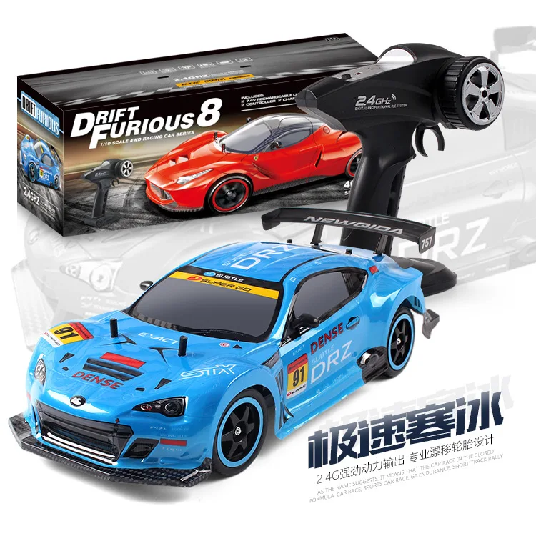 blue 1/24 Радиоуправляемая машина 4wd 40 км/ч с дистанционным управлением гоночные машины wltoys игрушки для детей мальчиков подарки на день рождения - Цвет: blue