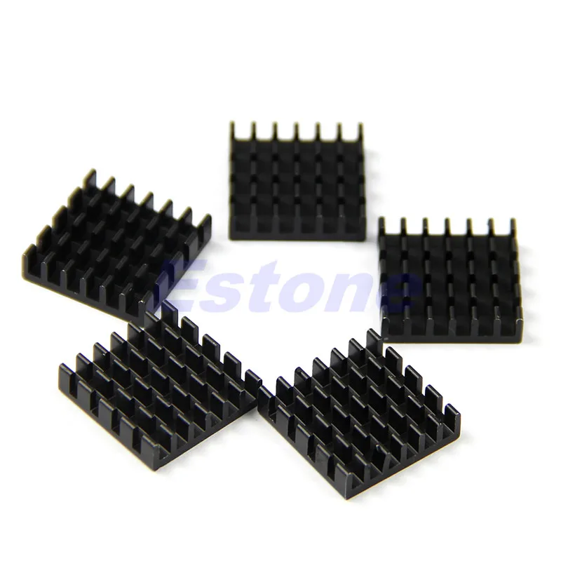 

5pcs 19*19*5mm Cooler High Quality Aluminum Heat Sink for LED Power Memory Chip IC DIY, Chipset Heatsink