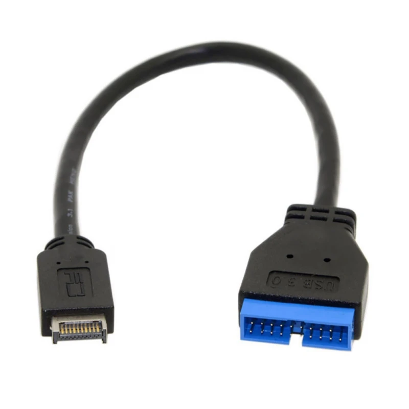USB 3 1 Type-C Mini 20 Pin Передняя панель заголовок к 0 Стандартный 19/20Pin удлинитель 30 см для