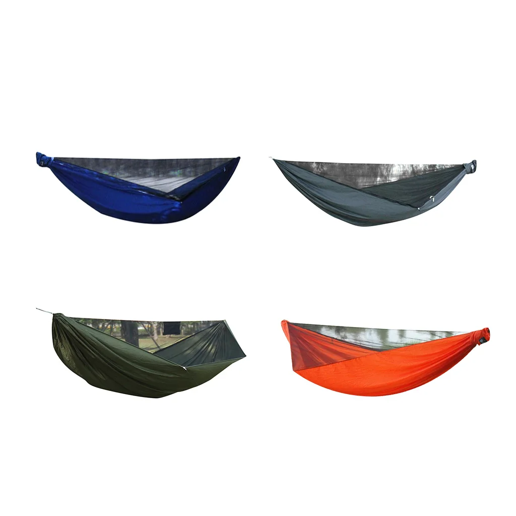 1 Person Outdoor Camping Hammock Tent Hanging Bed with Mosquito Net 210T Nylon Travel Hunting Sleeping Swing | Спорт и развлечения