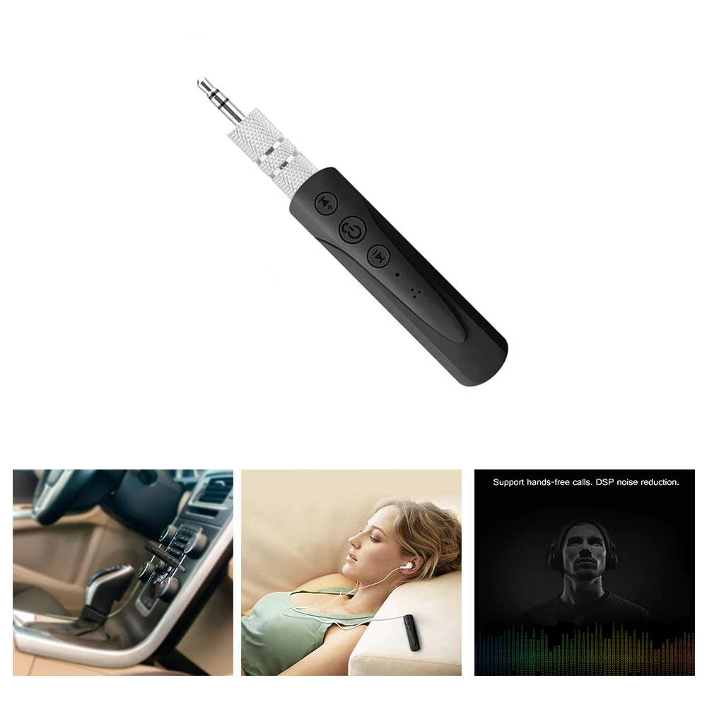 ONEVER bluetooth приемник аудио с зажимом Перезаряжаемые Hands Free Car Kit Динамик наушников