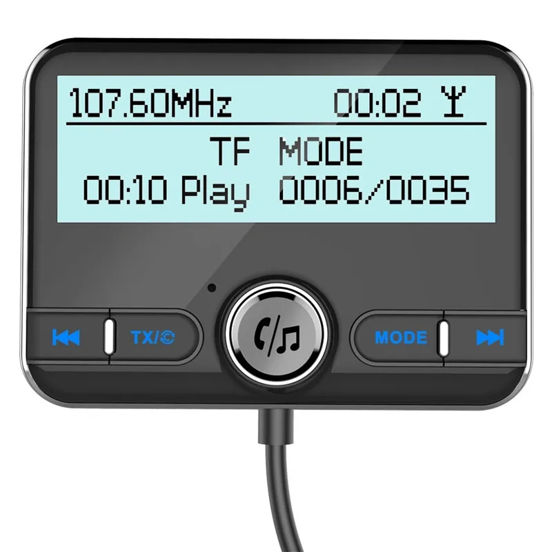 Беспроводной Bluetooth автомобильный комплект fm передатчик QC 3 0 адаптер для быстрой