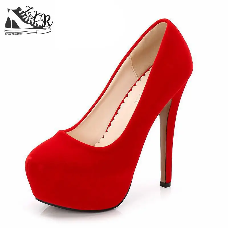 Zapatos mujer свадебные туфли на высоком тонком каблуке 14 см и платформе с ремешком