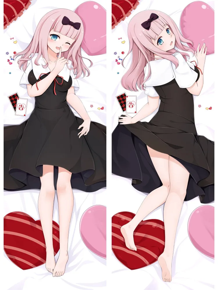 Японское аниме Kaguya sama: Love Is War Chika Fujiwara Otaku Dakimakura декоративная подушка чехол s
