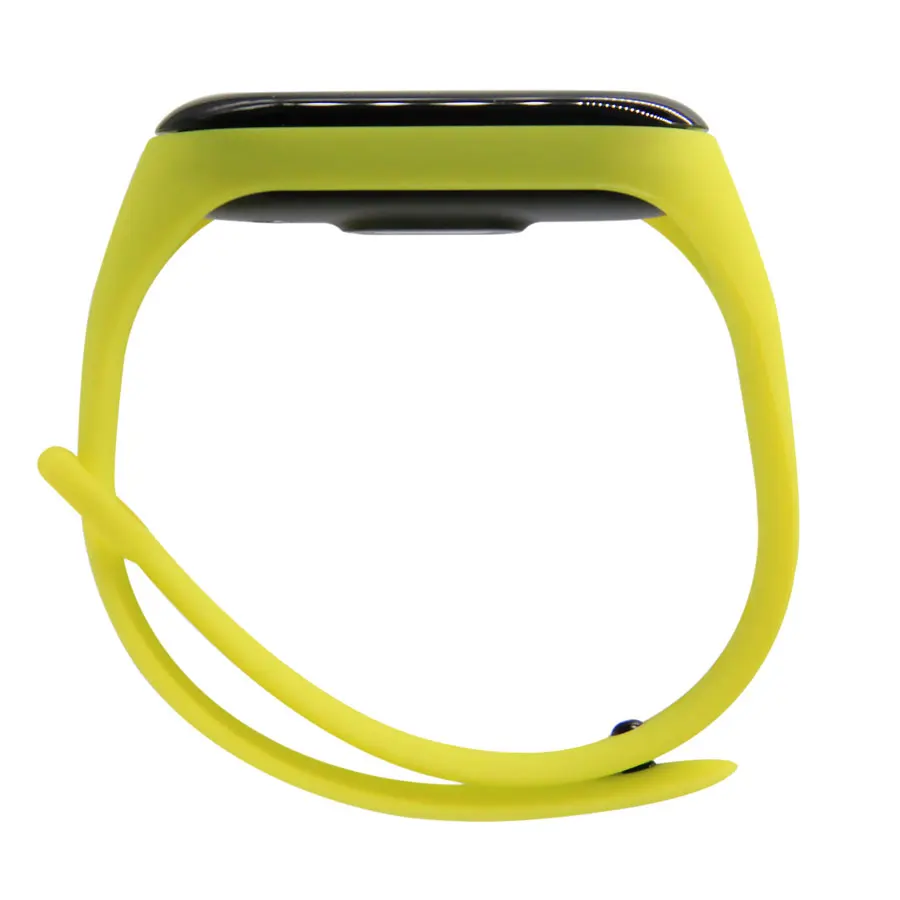 Силиконовый ремешок для Xiaomi mi band 3 4 Широкие ремешки аксессуары для mi band 4 3 браслет для mi Band 3 4 разноцветный ремешок - Цвет: 58108green yellow
