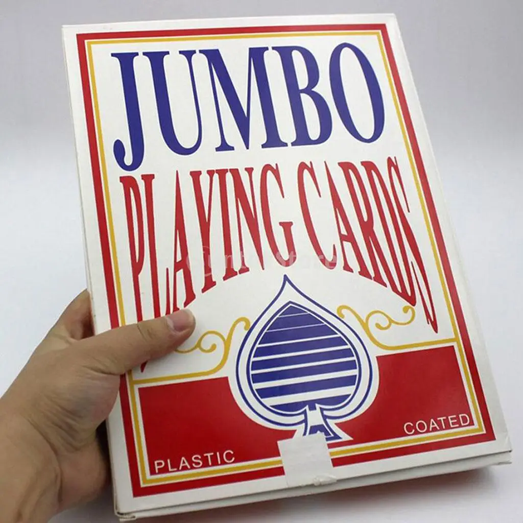 52 шт гигантские игральные карты Jumbo Poker Garden Волшебные семейные вечерние игровые карты