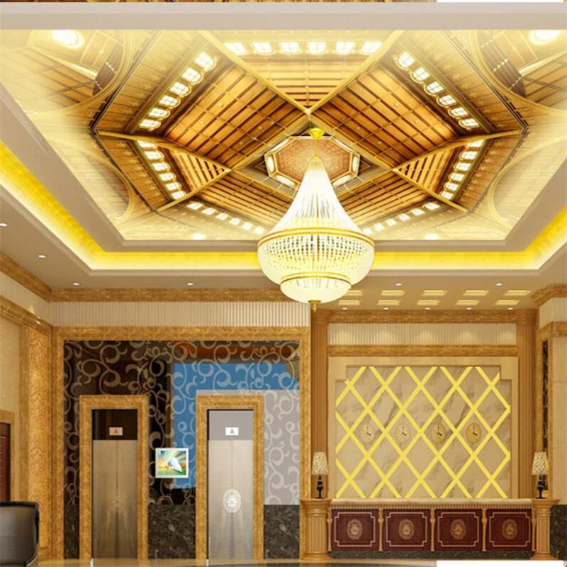 Wellyu пользовательские фото обои 3d обоба Золотой дворец трехмерные Роскошные