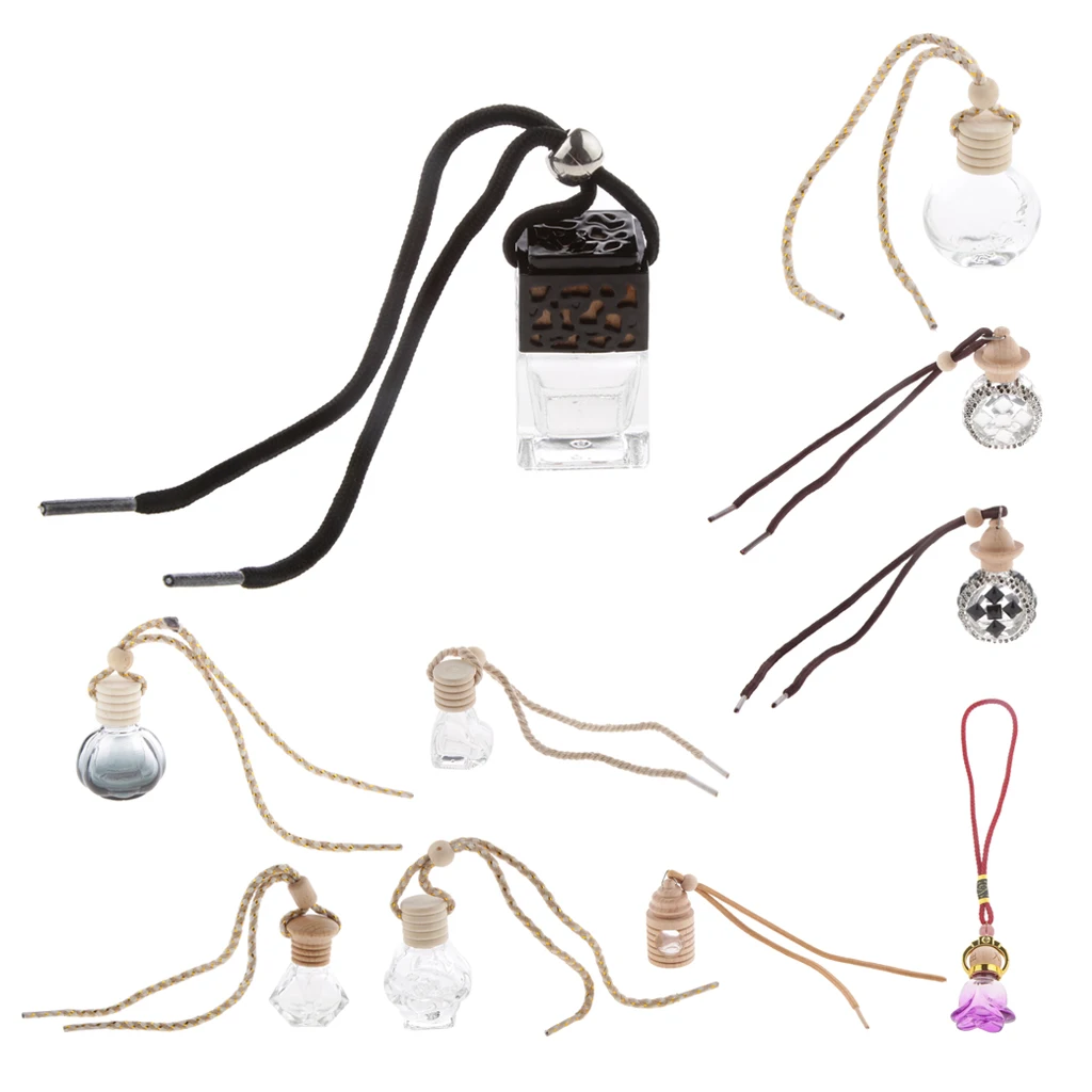 14 шт. пустая стеклянная бутылка автомобильный подвесной парфюм зеркало заднего