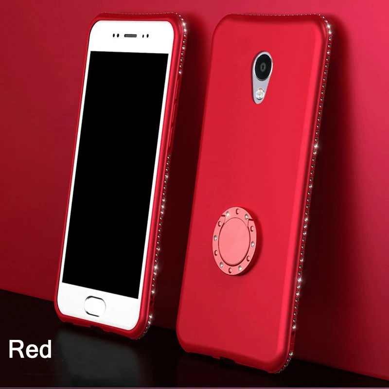 Силиконовый мягкий чехол с бриллиантами для Meizu M6 M5 Note M6 M5S 5S M3 Charm blue Note 3 5 6, блестящие стразы, мягкий ТПУ чехол для телефона s
