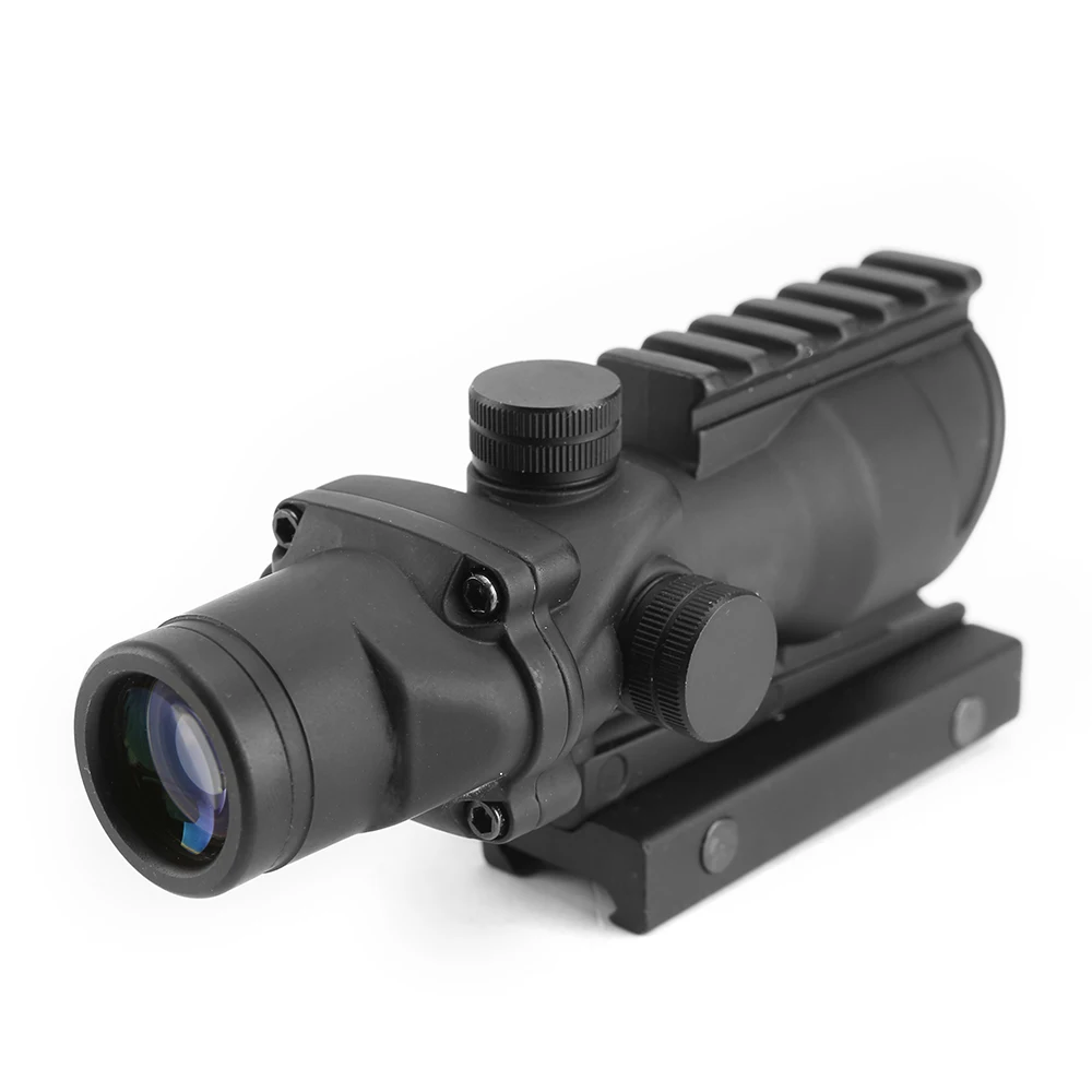 Охотничий Прицел ACOG 4X32 оптический прицел с Рельсом сверху для 20 мм рельсового крепления