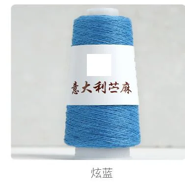xuan lan 100 г/лот, пряжа из рами, весна-лето, линия для вязания крючком, пряжа для вязания малышей, вязание крючком, льняное кружево, ручная работа - Цвет: xuan lan