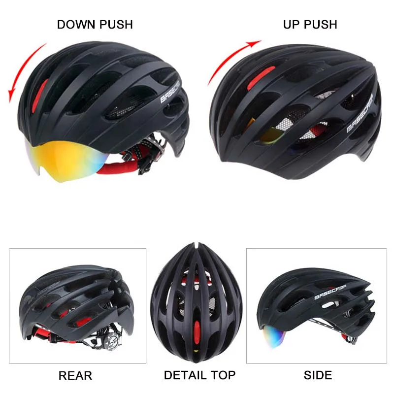 Для мужчин женщин Велоспорт Шлемы катание на велосипеде очки EPS пены ПК для