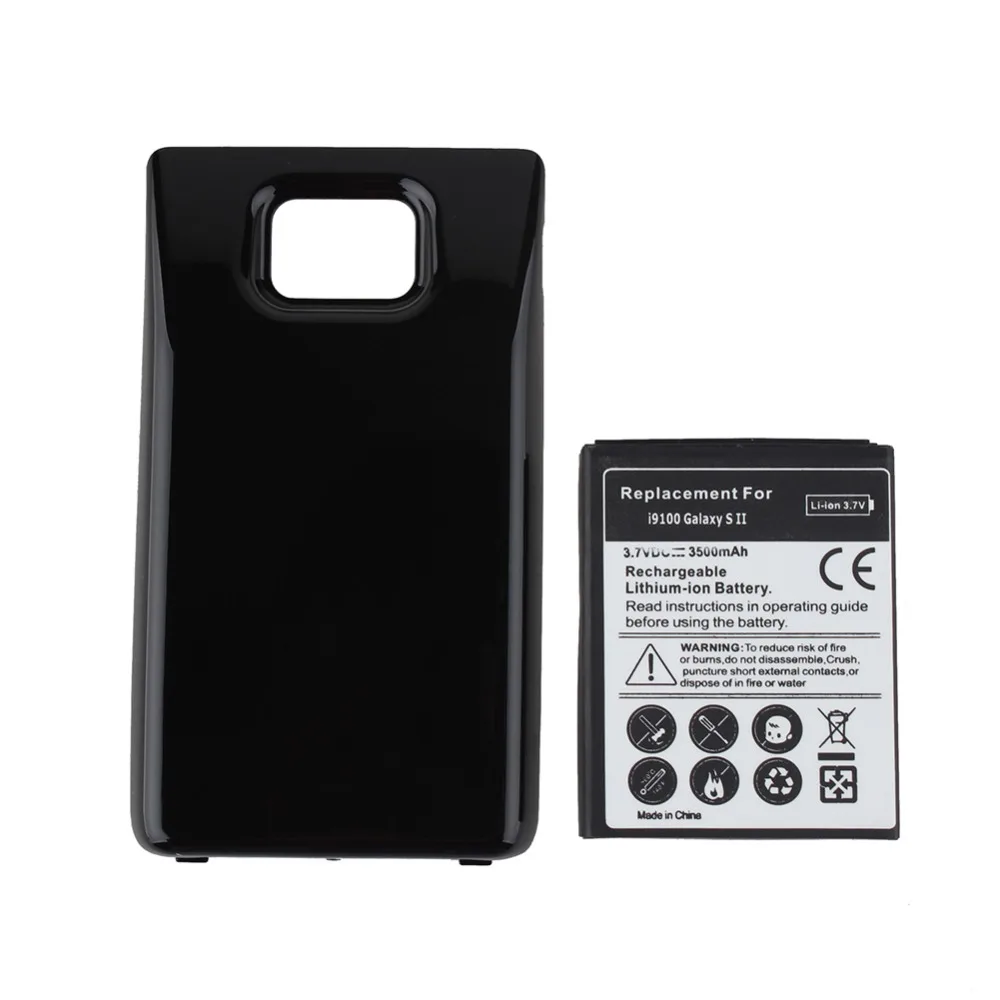 Запасной Расширенный запасной аккумулятор 3500 мАч с задней крышкой для Samsung Galaxy S2
