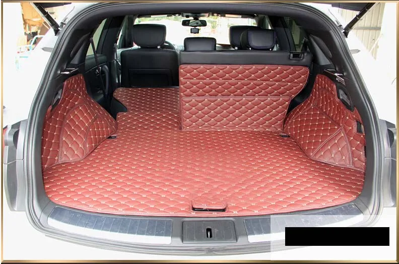 Волоконный Кожаный Автомобильный Коврик для багажника infiniti fx30d fx35 fx37 fx50 2008 2009 2010