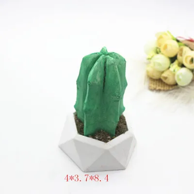 Коричневый DIY ароматерапия гипсовая Кактус Цветок плесень 3D формы для свечей силиконовая свеча делая форму - Цвет: Коричневый
