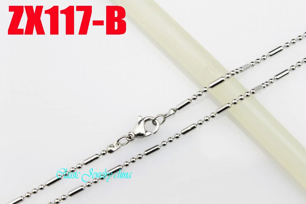 14 &quot 38&quot 1 5 мм 3 + шаровая цепочка с застежкой лобстером ожерелье из нержавеющей