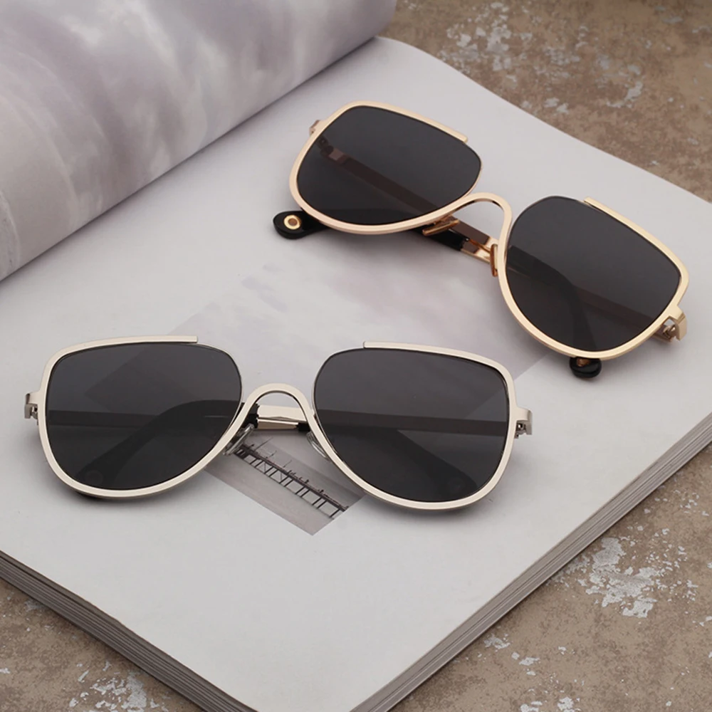 

Metal Sunglasses Men Women Fashion Outdoor Designer Driving Sun Glasses Cool Black Shade Eyewear Vintage Sunglasses 8361OLO