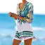 as photo show Змеиная кожа летнее пляжное платье размера плюс, закрывающий купальник, женское богемное мини платье с принтом, платье - Цвет: as photo show