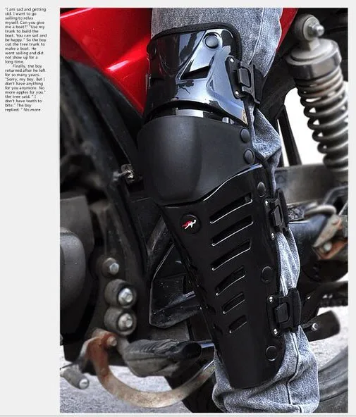 Pro-biker мотоциклетная Броня защита колена черепаха мото наколенники гоночные черные Наколенники Защита икры