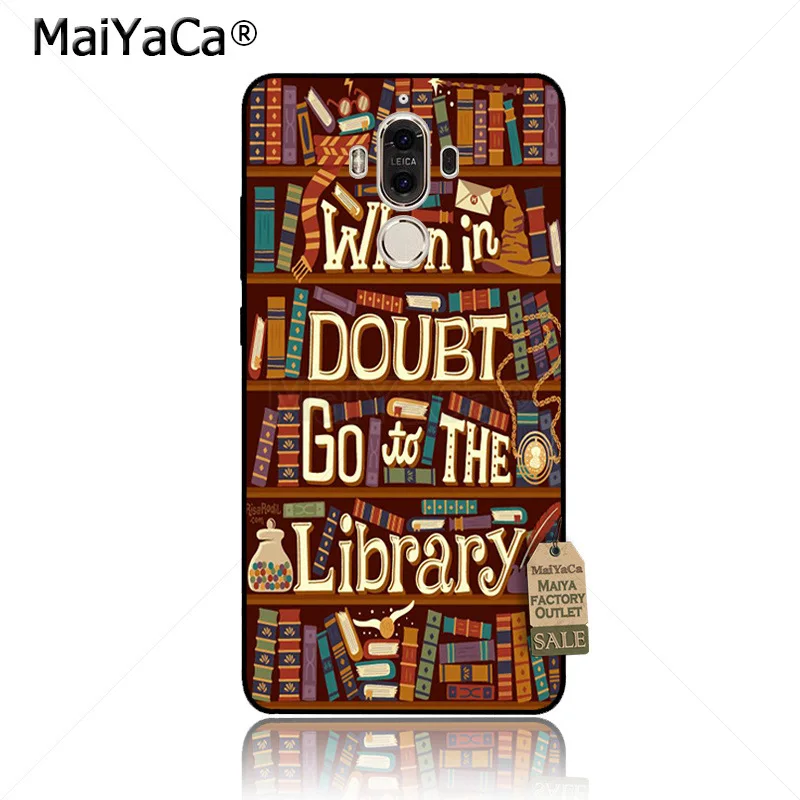 MaiYaCa книжная полка библиотека Новинка Fundas чехол для телефона Huawei p20 pro p9 p10 plus mate9 10