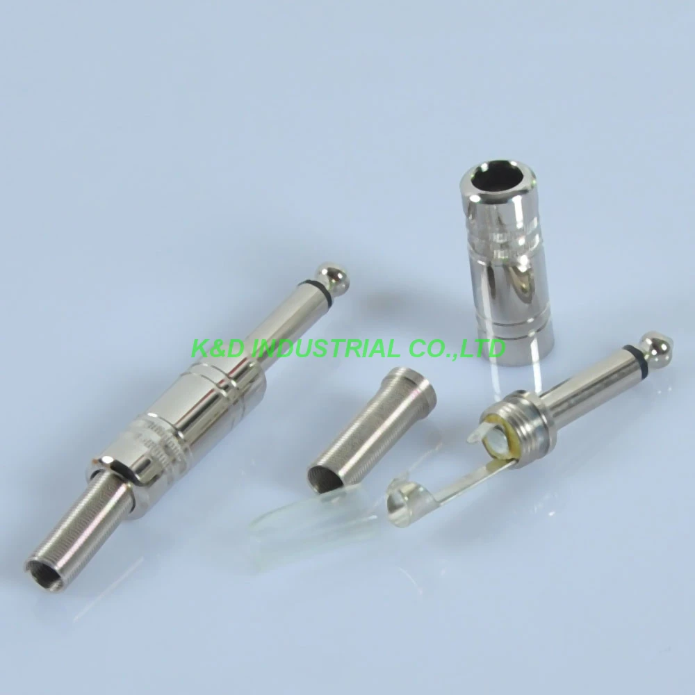 

5pcs Brand New Monaural 1 4 6.35 TS Mono Head Phone Plug Audio Connector AMP