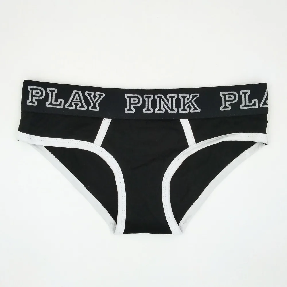 Женское нижнее белье Pholeey из хлопка с низкой талией и надписью P17029 | Женская