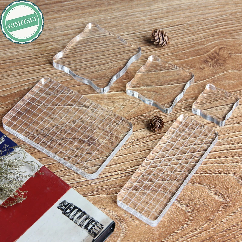 Акрил тиснения сетка Конструкторы пластина для DIY Скрапбукинг Фотоальбом