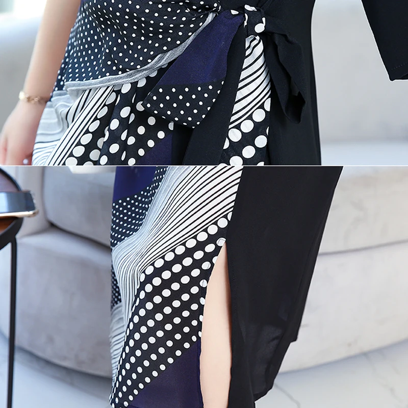 Женское платье из искусственного шелка высокого качества большие размеры платья