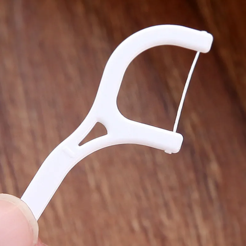 30 шт. пластиковый стоматологический Стик для зубной нити нейлоновая проволока