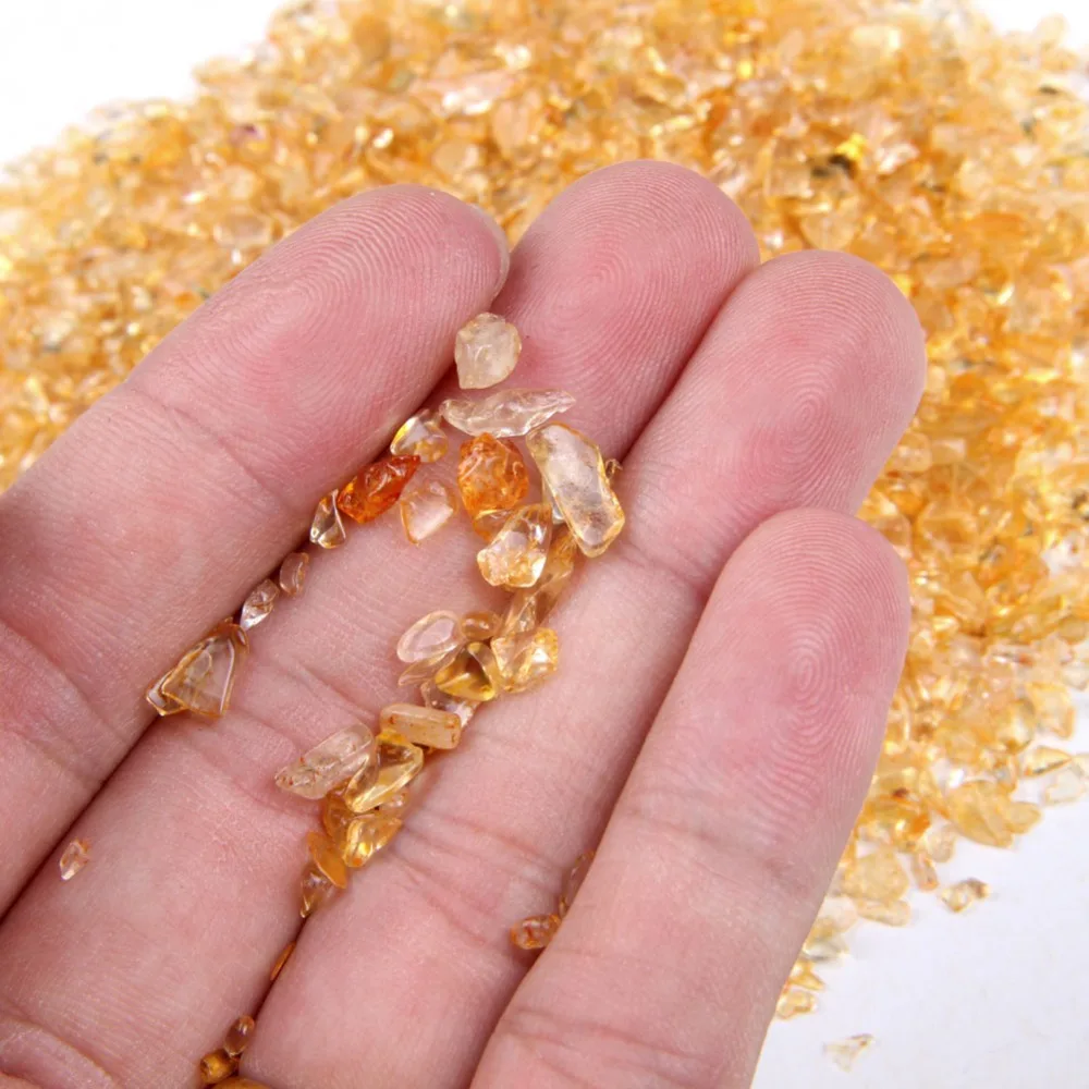 50 г/компл. Мини Полированной Цитрин Камень Кристалл Исцеление Чакра Топаз