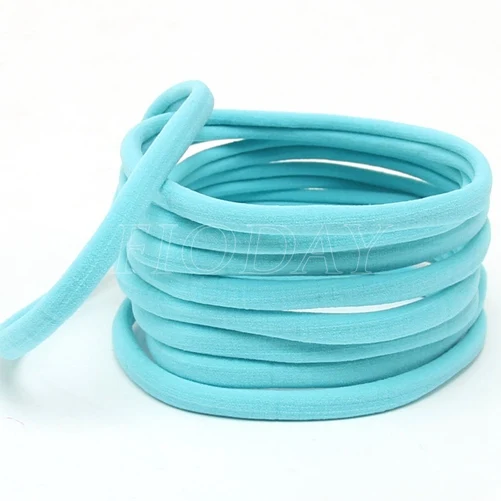 blue 10 шт./компл./комплект, нейлоновая повязка на голову для маленьких девочек, аксессуары для волос, эластичная повязка на голову, модные детские головные уборы - Цвет: blue