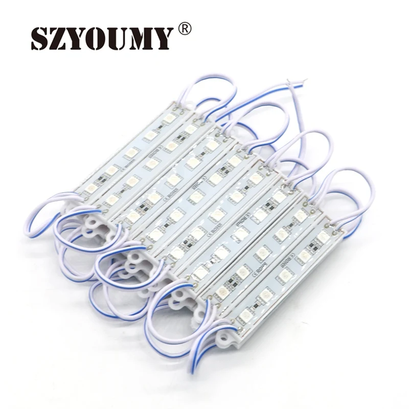 SZYOUMY дешевые 5050 5 LED модуль освещения DC12V водонепроницаемые светодиодные модули