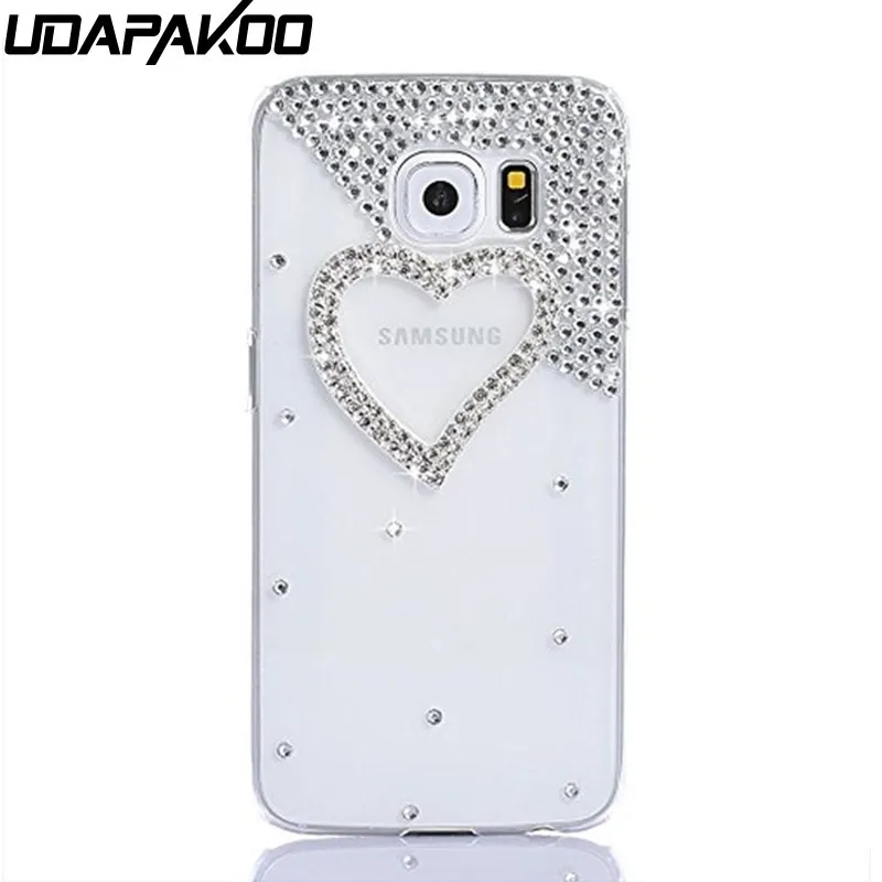 Красивый чехол со стразами Udapakoo для Samsung galaxy C5/S7/S7 Edge/A3 2016/J1 Mini/J7 2016/j530 bling diy|cover for