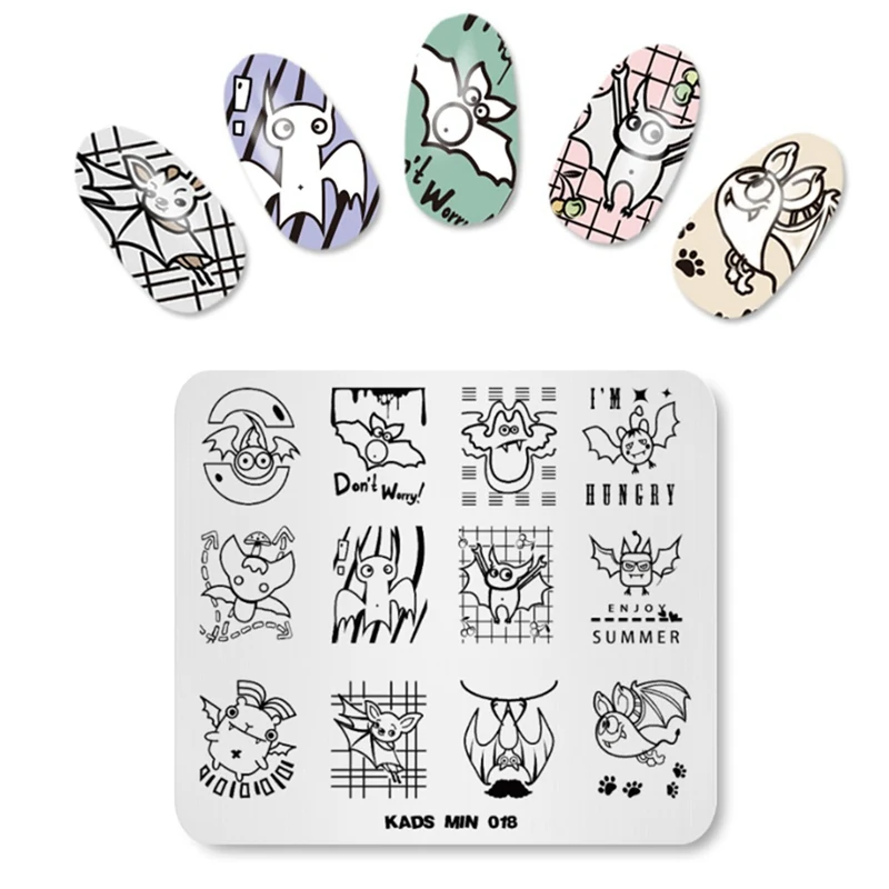 Шаблоны дизайна KADS для маникюра 10 вариантов 1 шт.|manicure plate|designer platesplate design |