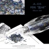 05 ELECOOL Mini Caviar Beads Tiny Mermaid Rhinestones Glass Micro Bead for DIY Colorful 3D Glitter Pixie Nail Tips Decor - Цвет: 05