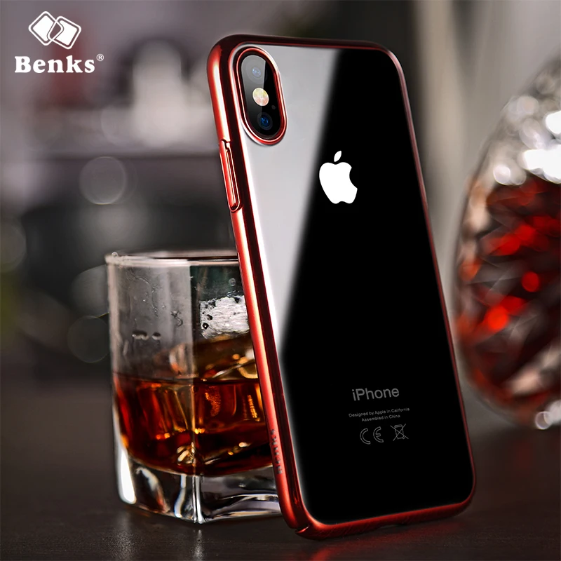 Бэнкс Роскошные Покрытие чехол для iPhone X capinhas ультра тонкий гальванических