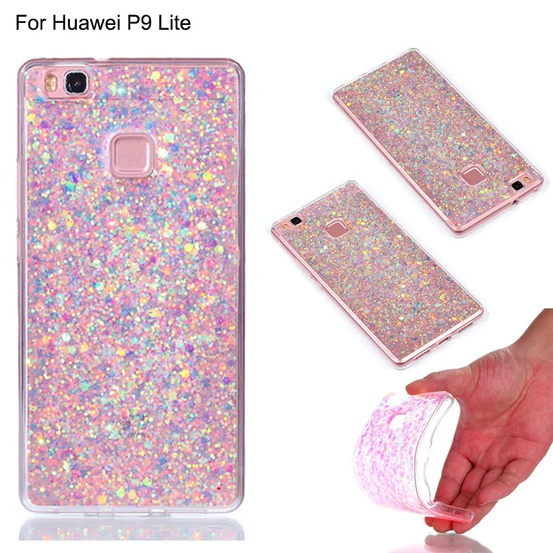 Для Coque Huawei P10 p9 P8 Lite 2017 Силиконовый Чехол резиновый Роскошные градиент шику Блеск