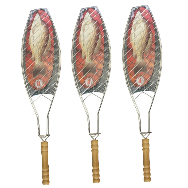 Сетка для барбекю рыбы гриль кемпинга антипригарный рыбный корзина мяса овощей