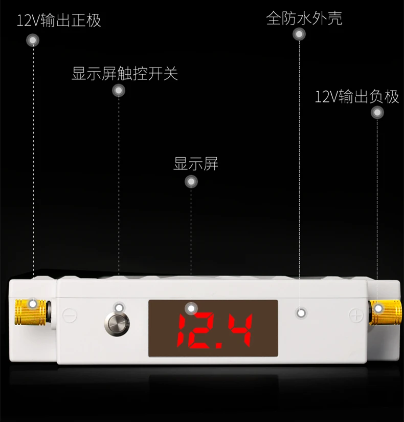 100% водонепроницаемая литий полимерная батарея высокой мощности 12 в 50 Ач/60 ач/70