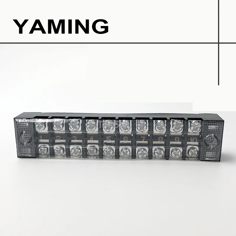 5 шт./лот TB 1510 комбинированные клеммные колодки 600 в 15A 10P Двухрядный барьер из меди