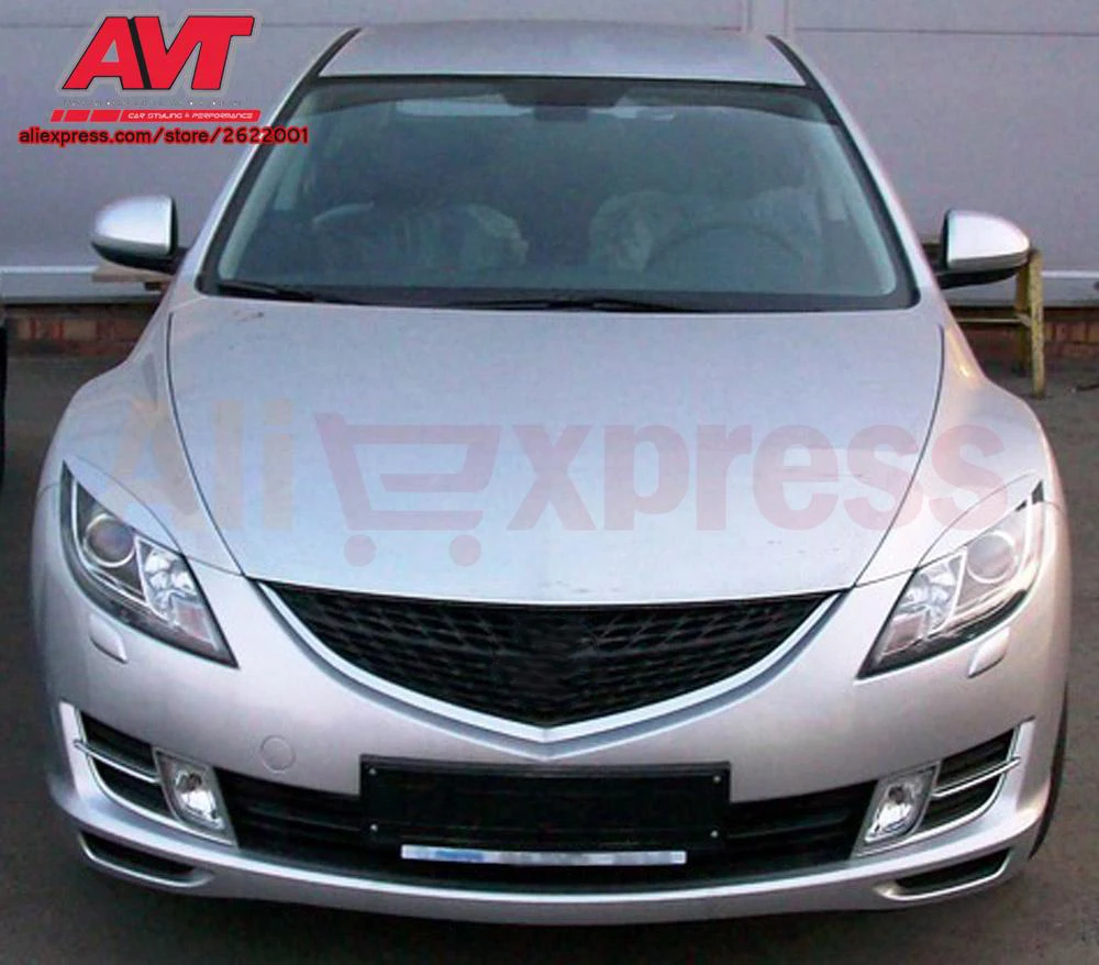 Реснички на фары для Mazda 6 2007-2012 пластик ABS Авто Стайлинг украшение брови передние |