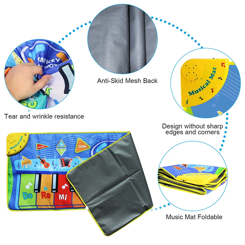 130x48 см коврики Пианино музыкальные ковры и инструменты Звуковые Детские